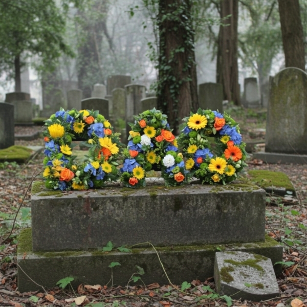 DAD LOOSE STYLE ORANGE & BLUE