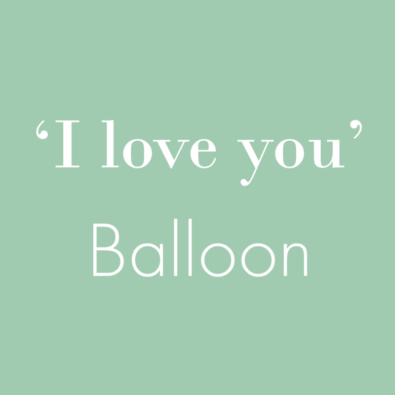 I LOVE YOU BALLOON