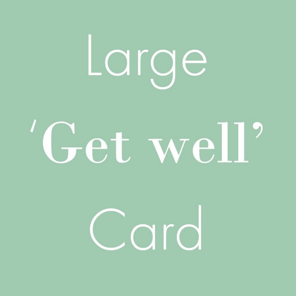 GET WELL CARD