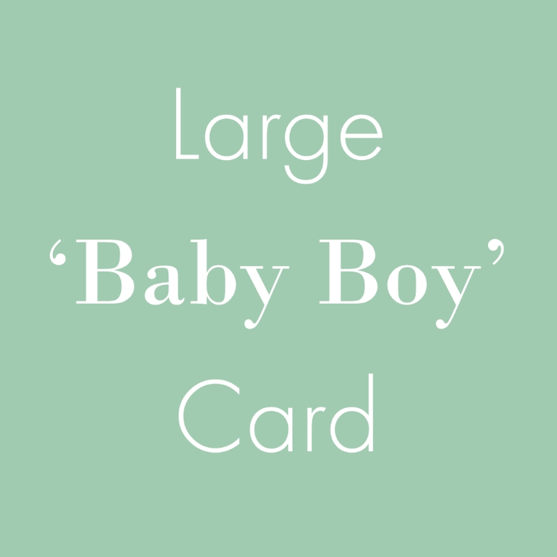 BABY BOY CARD