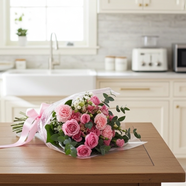 Bouquet of pink flowers