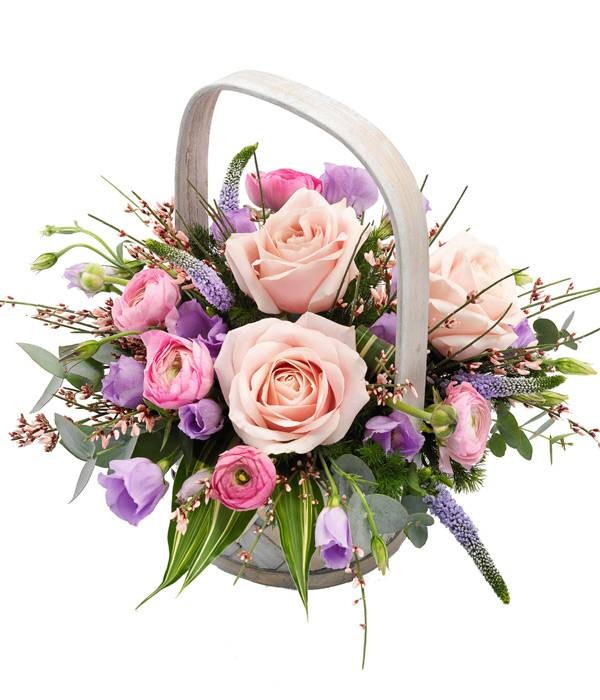 BA1 Pastel Basket Arrangement