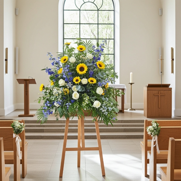 FUNERAL PEDESTAL ARRANGEMENT