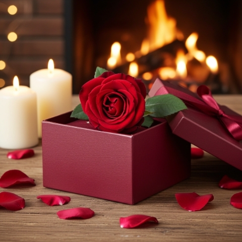 ONE IN A MILLION SINGLE RED ROSE