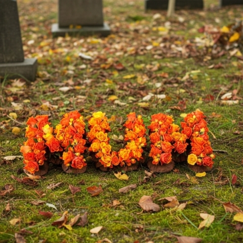 Rose based funeral letters