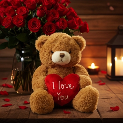 LARGE I LOVE YOU TEDDY