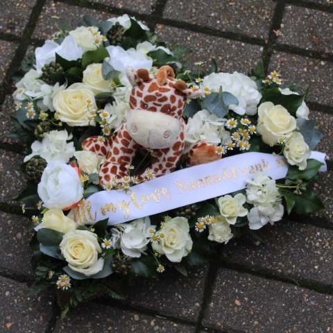 GIRAFFE FUNERAL FLOWERS